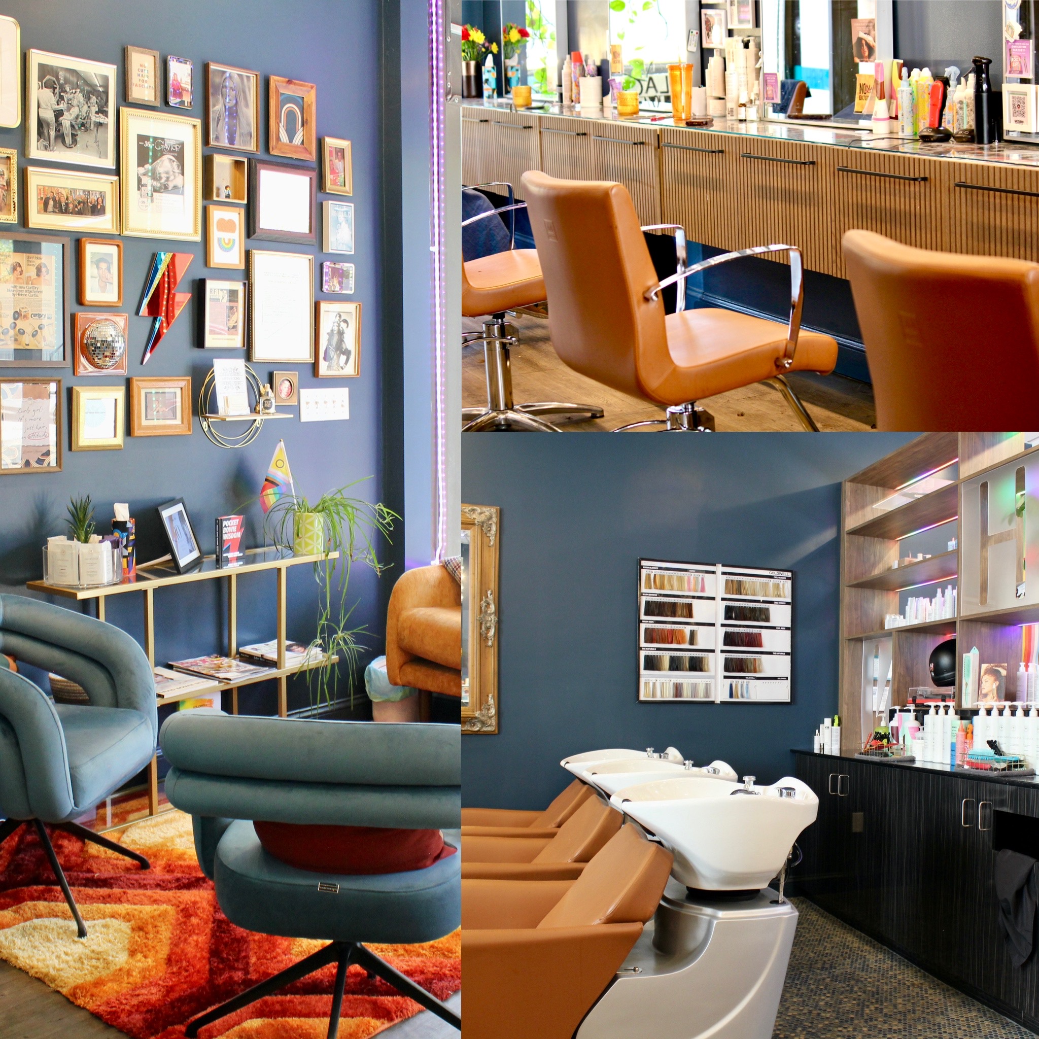 Shan Hair salon collage